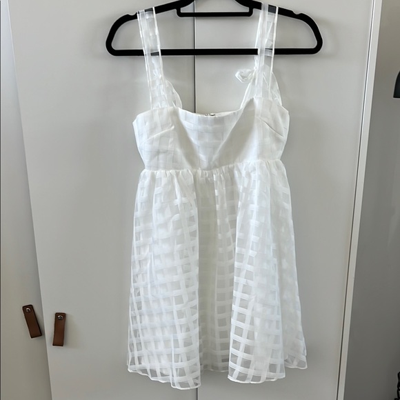 Russo Dress in White Check - Picture 1 of 10